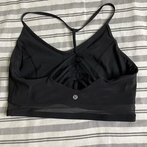 Strapped back sports bra